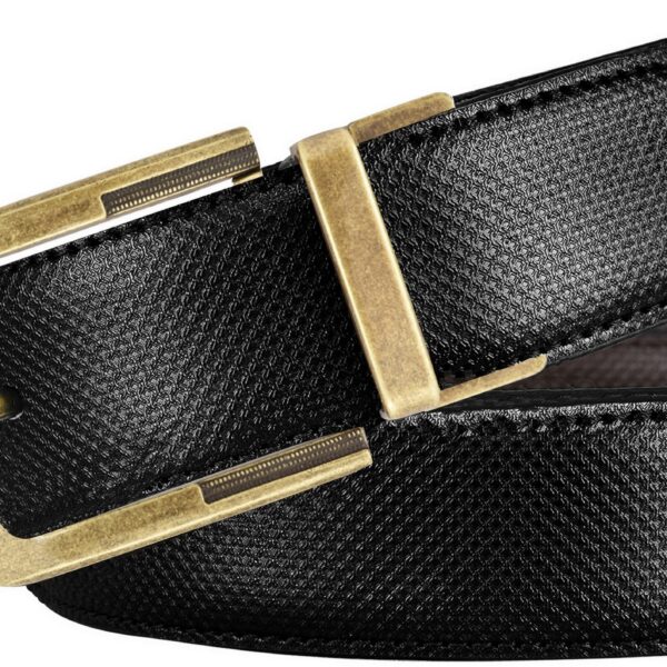 LOREM Black & Brown Reversible PU Leather Belt For Men New BT02-BKL03