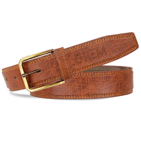 LOREM Tan Formal/ casual PU Leather Belt For Men BT05-BKL07
