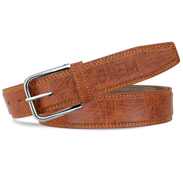 LOREM Black  Formal/ casual PU Leather Belt For Men BT05-BKL08
