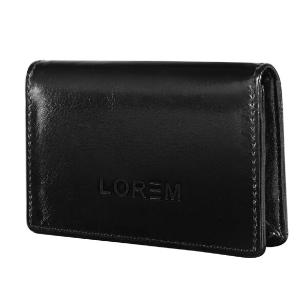LOREM Mini Wallet for ID, Credit-Debit Card Holder & Currency with Push Button for Men & Women-B