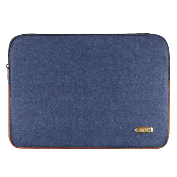 LOREM Laptop Sleeve Case Pouch for Men & Women | upto 15.6 Inch Laptop Compartment | Zipper Closure |Water Repellent PVC Coated Fabric