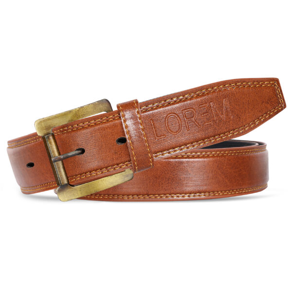 LOREM Black  Formal/ casual PU Leather Belt For Men BT08-BKL05