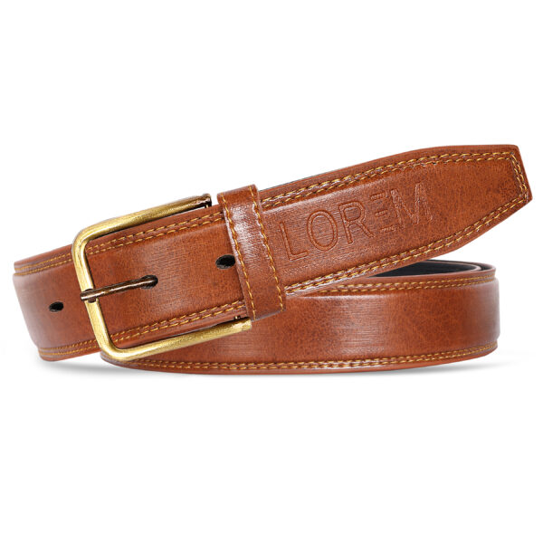 LOREM Tan Formal/ casual PU Leather Belt For Men BT08-BKL07
