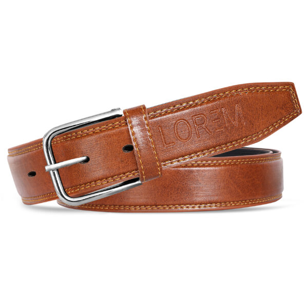 LOREM Black  Formal/ casual PU Leather Belt For Men BT08-BKL08