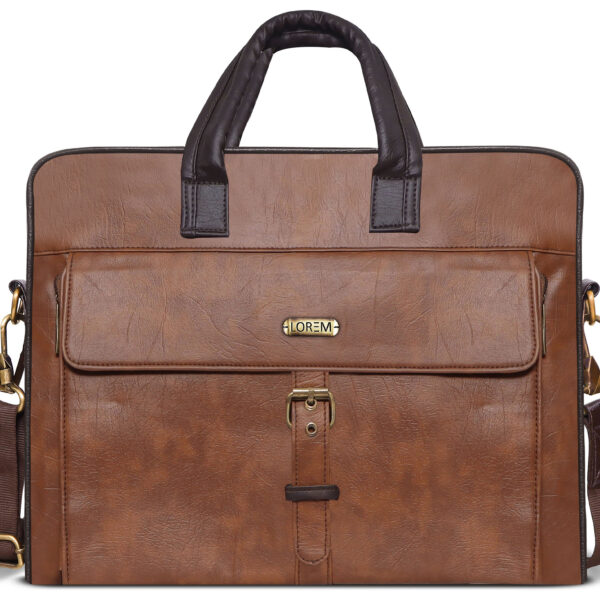LOREM Faux Leather 10L Messenger Bag For Men