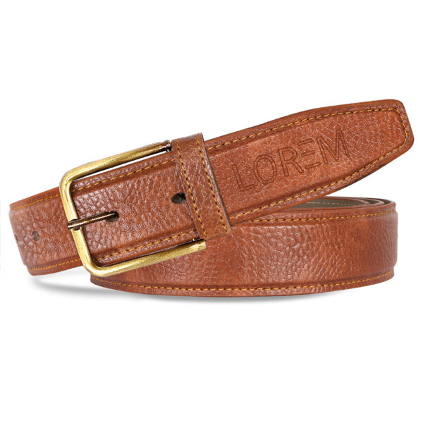LOREM Tan Formal/ casual PU Leather Belt For Men BT14-BKL07