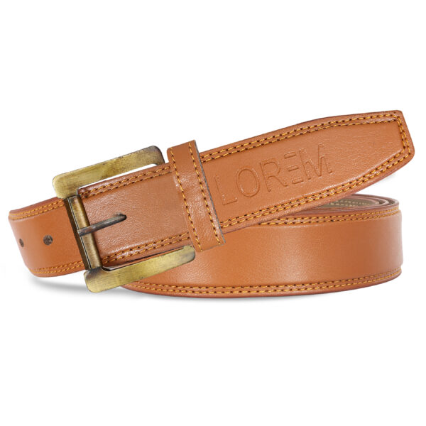 LOREM Black  Formal/ casual PU Leather Belt For Men BT17-BKL05