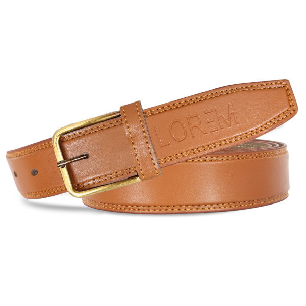 LOREM Tan Formal/ casual PU Leather Belt For Men BT17-BKL07