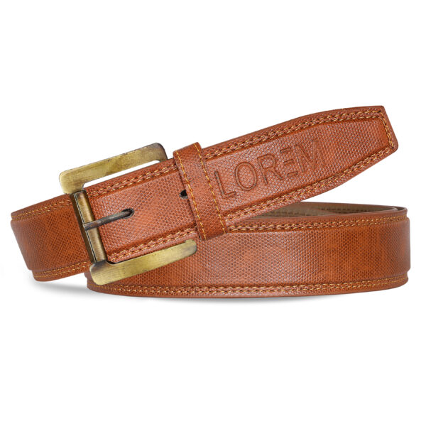 LOREM Black  Formal/ casual PU Leather Belt For Men BT20-BKL05