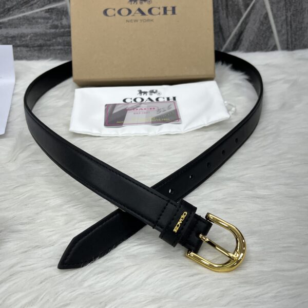 Coach_AllBlack_Premium_Woman_Belt_With_OriginalBox_DustCover_Card_Bill