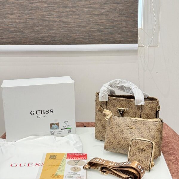 Guess Premium Bag 3pc Set 8012 Apricot Flower