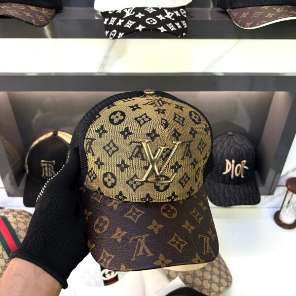 Louis_Vuitton Monogram Print Premium Cap 2103