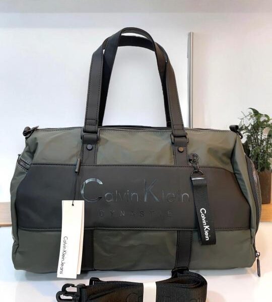Calvin Klein Grey Premium Luxury Duffel Bag