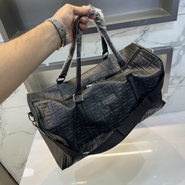 Fend i Black Monogram Premium Duffel Bag